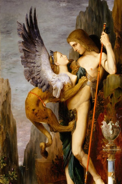 Dem Geheimnis auf der Spur: So verführerisch wie verhängnisvoll: Sphinx und Ödipus, gemalt von Gustave Moreau 1864.