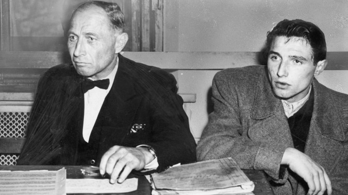 Johann Reichhart mit Sohn Hans, 1948