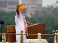 India Prime Minister Narendra Modi At Red Fort For Independence Day Celebrations