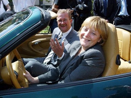 Wiedeking, Angela Merkel, 2002, AP