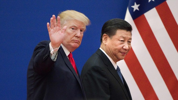 Handelsstreit zwischen den USA und China: Die Protagonisten des amerikanisch-chinesischen Handelskonflikts: US-Präsident Donald Trump und Chinas Staatschef Xi Jinping.