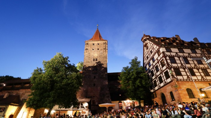 Nürnberger Altstadt zur Blauen Stunde