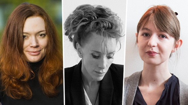 Sexismus: Die Bestsellerautorinnen Zoë Beck, Sibylle Berg und Sally Rooney.