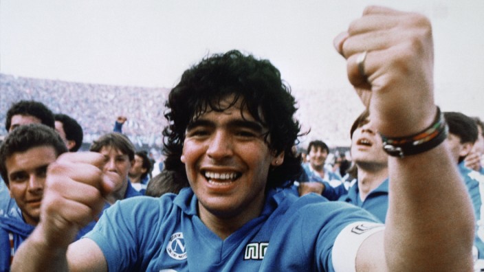 Diego Maradona, Naples, Italy