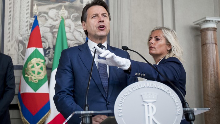 Giuseppe Conte, Ministerpräsident von Italien, in Rom 2019