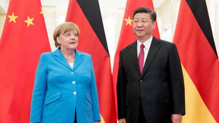 Merkel und Xi Jinping