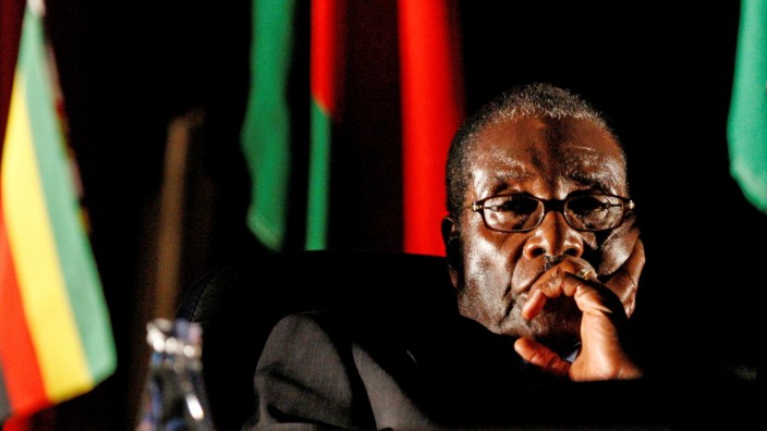 Robert Mugabe 2008 in Johannesburg