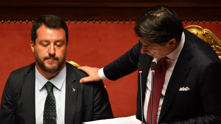 Italien: Die gemeinsame Regierungszeit von Premier Conte und Lega-Chef Salvini ist vorbei. (Archivbild)