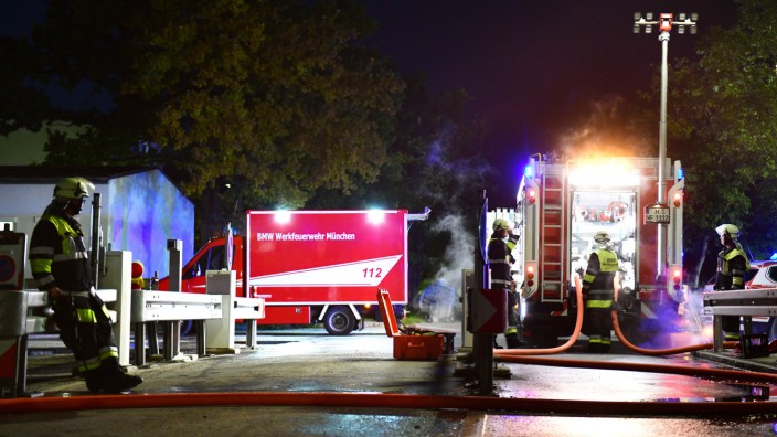 Brand auf dem BWM-Werksgelände in München