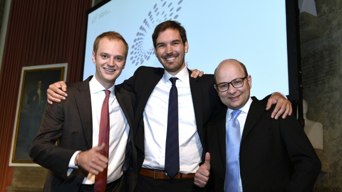 Celonis: Alexander Rinke, Martin Klenk und Bastian Nominacher (von links), die Gründer und Chefs von Celonis.