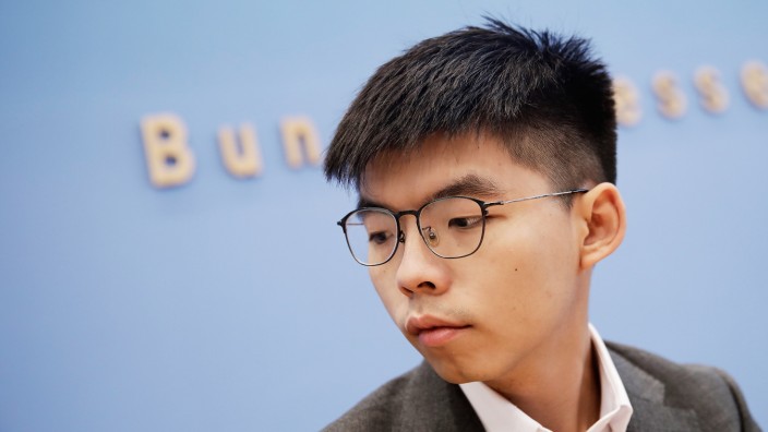 Joshua Wong, Pro-Democracy Activist In Hong Kong, Visits Germany