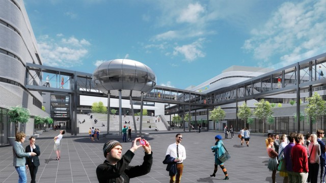 Campus von Pro Sieben Sat 1 in Unterföhring: Im Sommer 2021 soll der erste Bauabschnitt fertig sein, 2023 der zweite.