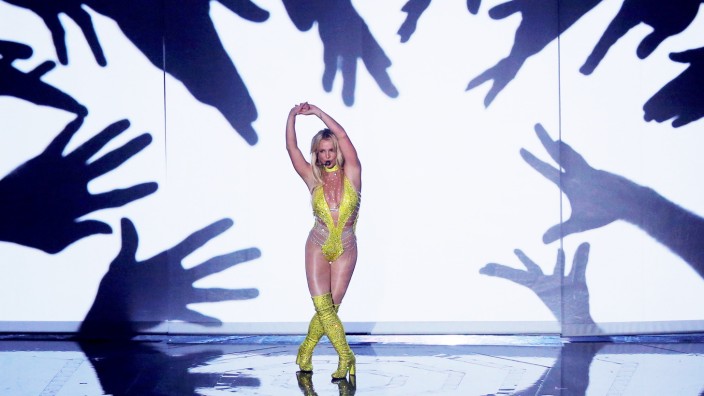 Britney Spears performs during the 2016 MTV Video Music Awards in New York
