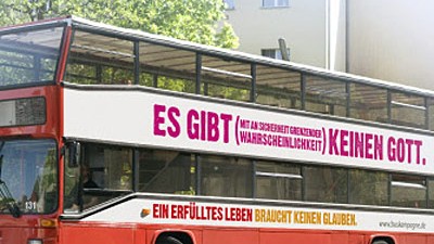 Atheisten auf Bustour: Ein Bus, der für Aufsehen sorgt.