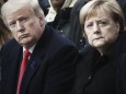 Donald Trump, Angela Merkel und Emanuel Macron auf dem G7-Gipfel 2018