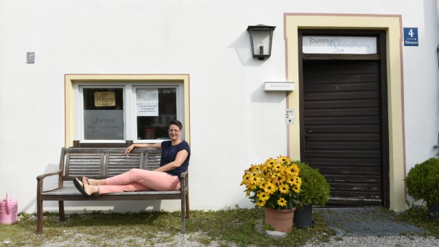 Oberschleißheim: Ein Platz zum Verweilen: Das von Isabelle Herbst auf die Beine gestellte Tourismusbüro in Oberschleißheim.