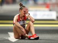 Leichtathletik-WM 2019: Sviatlana Kudzelich aus Weißrussland nach dem Marathon