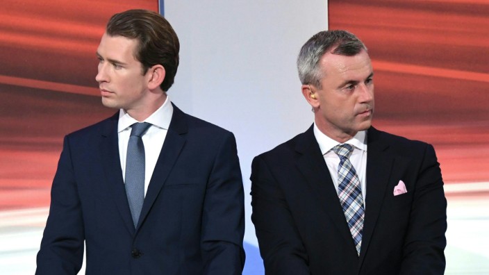 Österreich hat gewählt: Sebastian Kurz (li.) steht vor der Rückkehr ins Bundeskanzleramt. Ihm bieten sich mehrere Koalitionsvarianten. Mit der FPÖ und ihrem neuen Chef Norbert Hofer (re.) wird es wohl nichts mehr.