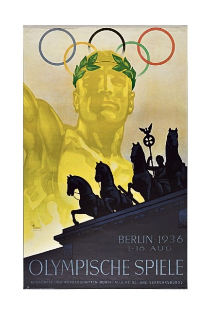 Design im Nationalsozialismus: Höhepunkt einer Propaganda-Offensive - Plakat der Olympischen Spiele 1936.