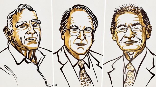 Batterien: John Goodenough, Stanley Whittingham und Akira Yoshino (v.l.) teilen sich den Nobelpreis für Chemie 2019.