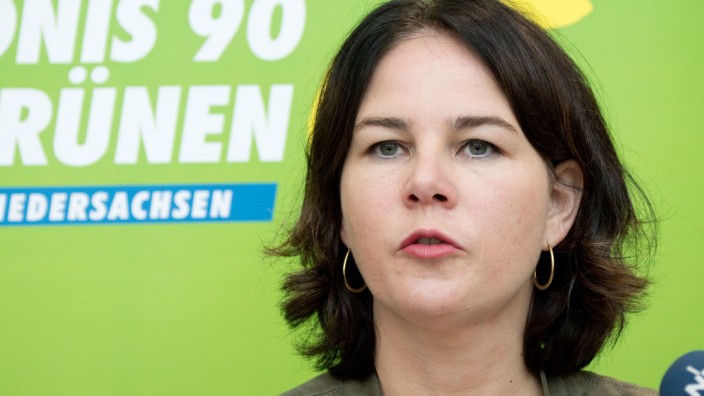 Annalena Baerbock bei der Fraktionsklausur der niedersächsischen Grünen
