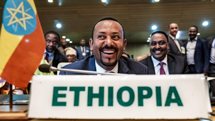 Abiy Ahmed, Premierminister von Äthiopien 2019 in Addis Abeba