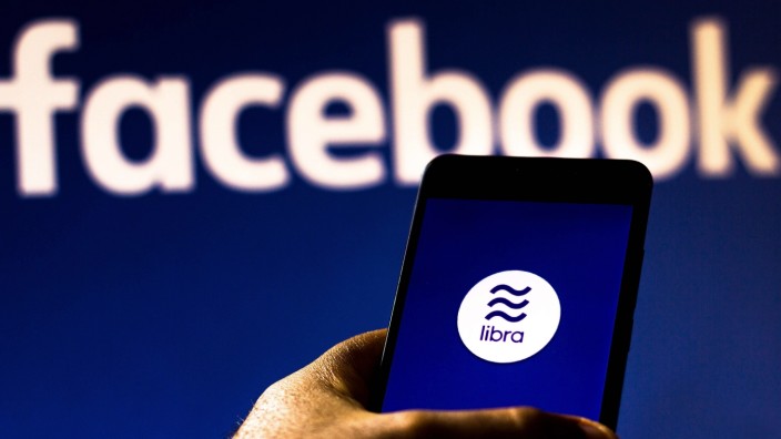 August 20, 2019, Brazil: In this photo illustration the Facebook Libra logo is seen displayed on a smartphone. Brazil P