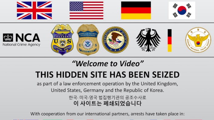 Cybercrime: Ein Screenshot der beschlagnahmten Seite im Darknet. Die Ermittler konnten neben dem Betreiber der Seite auch Hunderte Nutzer der Kinderporno-Plattform ausfindig machen.