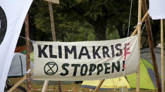 Das Klimacamp der Klimabewegung Extinction Rebellion am Bundeskanzleramt. Berlin, 11.10.2019 *** The Climate Camp of th