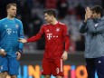 FC Bayern Muenchen v Liverpool - UEFA Champions League Round of 16: Second Leg; Neuer Martinez Lewandowski