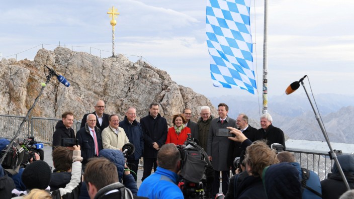 Bavarian State Prime Minister Markus Soeder receives federal state leaders in Garmisch-Partenkirchen