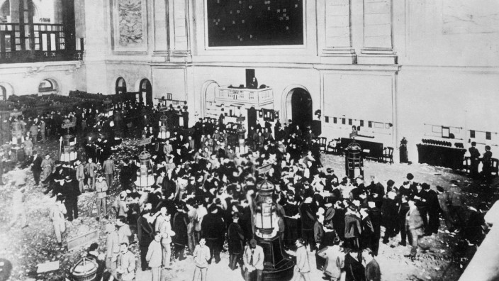 Anlager in der Börse in New York, 1929