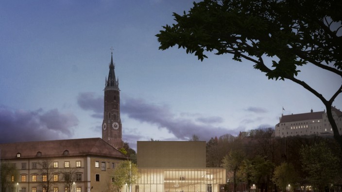 Landshut: Vorher, nachher: Das Stadttheater in Landshut soll in völlig neuem Glanz erstrahlen. Simulation: Bächlemeid Architekten