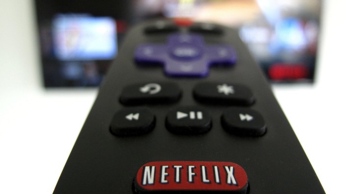 FILE PHOTO: The Netflix logo is pictured on a television remote in this illustration photograph taken in Encinitas, California