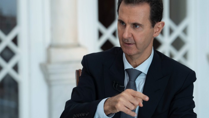 Syrien: Assad im Interview mit dem syrischen Staatsfernsehen.