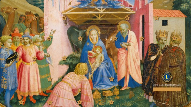 Spendenhilfswerk: „Die Anbetung der Könige“ des malenden Mönchs Fra Angelico.