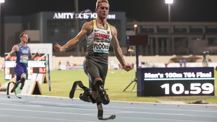 Dubai 2019 World Para Athletics Championships; United Arab Emirates, 11.11.2019 Weltmeister ueber 100m: Johannes Floors
