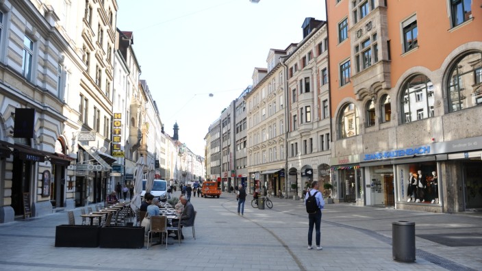 Fußgängerzone Sendlinger Straße in München, 2019