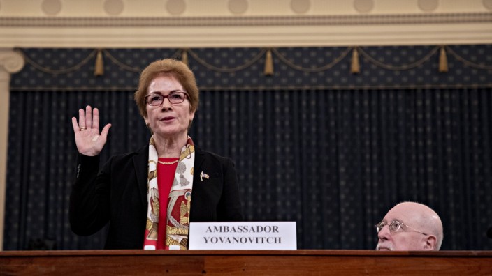 Former U.S. Ambassador To Ukraine Marie Yovanovitch Testifies Before House Intelligence Committee