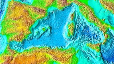 Das trockene Mittelmeer: Das Bassin des heutigen Mittelmeers wird in zwei Millionen Jahren eine Salzwüste sein. Das Meer wird bis dahin erneut austrocknen, sagen Geologen.