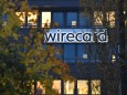 wirecard Logo, Firmenemblem,Schriftzug ,Gebaeude, Fassade,Sitz in Aschheim Dornach WIRECARD AG *** wirecard logo, compan