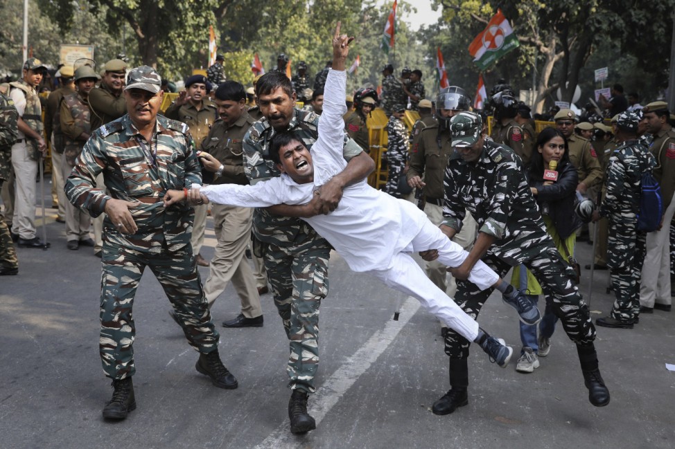 Proteste in Neu Delhi
