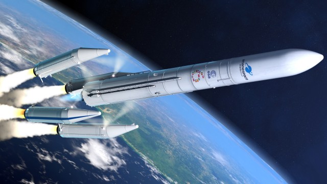 Raumfahrt: Die Trägerrakete Ariane 6 startet voraussichtlich im zweiten Halbjahr 2020 das erste Mal ins All. Nun geht es darum, sie weiter zu entwickeln. Illustration: Ariane-Group