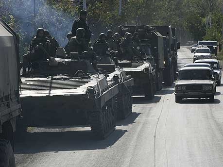 Sicherheitskonferenz Sicherheitspolitik Russische Panzer in Georgien