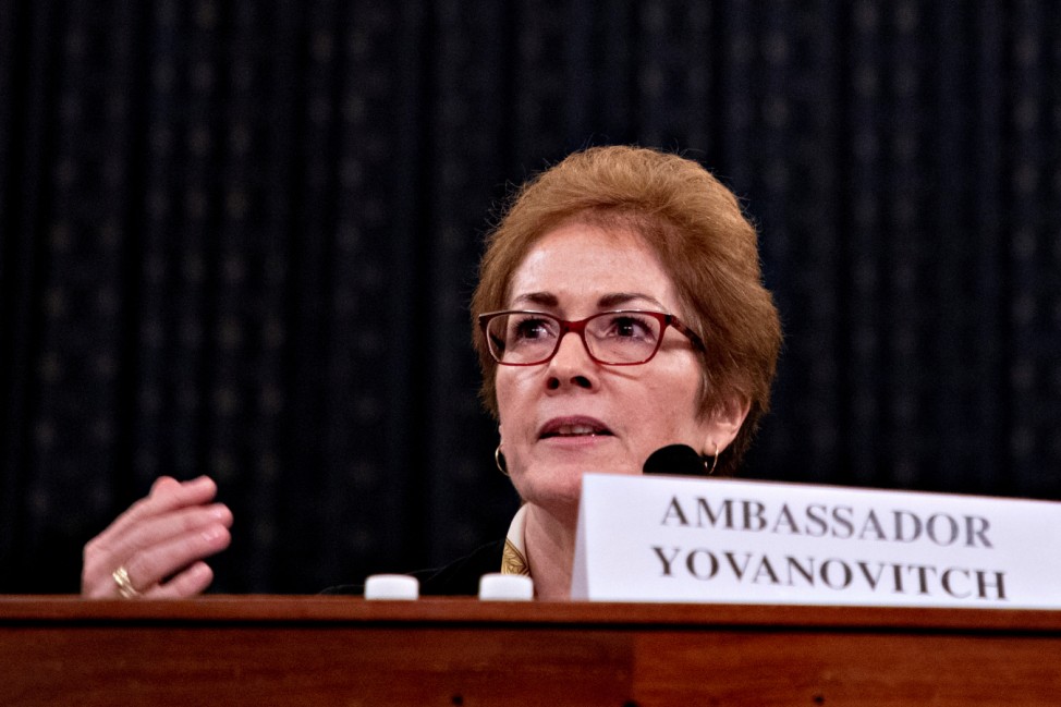 Former U.S. Ambassador To Ukraine Marie Yovanovitch Testifies before House Intelligence Committee