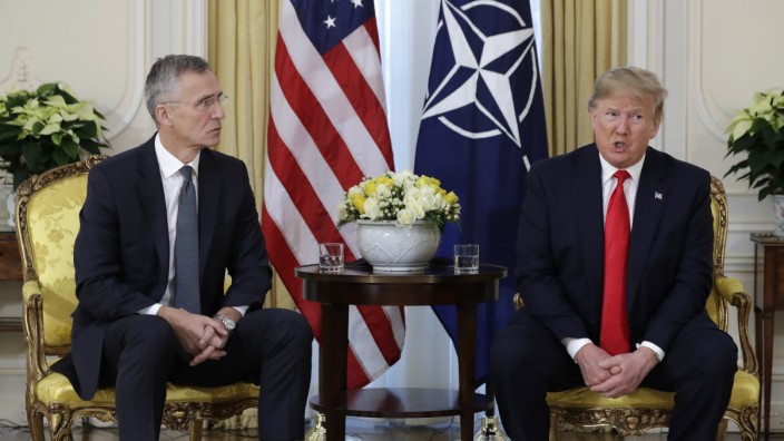 Donald Trump und Nato-Generalsekretär Jens Stoltenberg