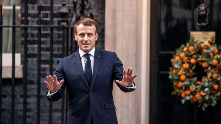 Emanuel Macron beim Nato-Gipfel in London 2019