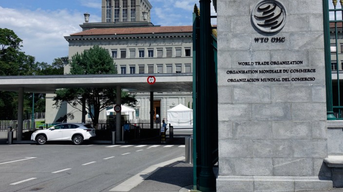 WTO in Genf WTO in Genf 02 08 2019 Genf Rue de Lausanne Schweiz Die Weltorganisation WTO hat ih