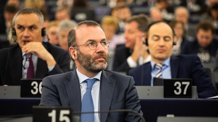 Union: Manfred Weber führt die EVP und sitzt ihrer Fraktion im Europäischen Parlament vor. An diesem Donnerstag wird er 50 Jahre alt.