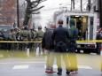 USA: Polizisten am Einsatzort bei einer Schießerei 2019 in New Jersey